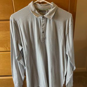 Tasc Performance- Everywhere Long Sleeve Polo - White/Slate / M